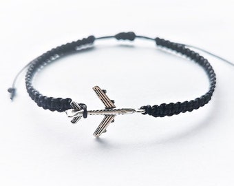 Aeroplane Bracelet, Plane Travel Airplane,  Explorer Bracelet Gift, Explorer Gift, Adventure Bracelet Gift, Gift For Traveller, Leaving Gift