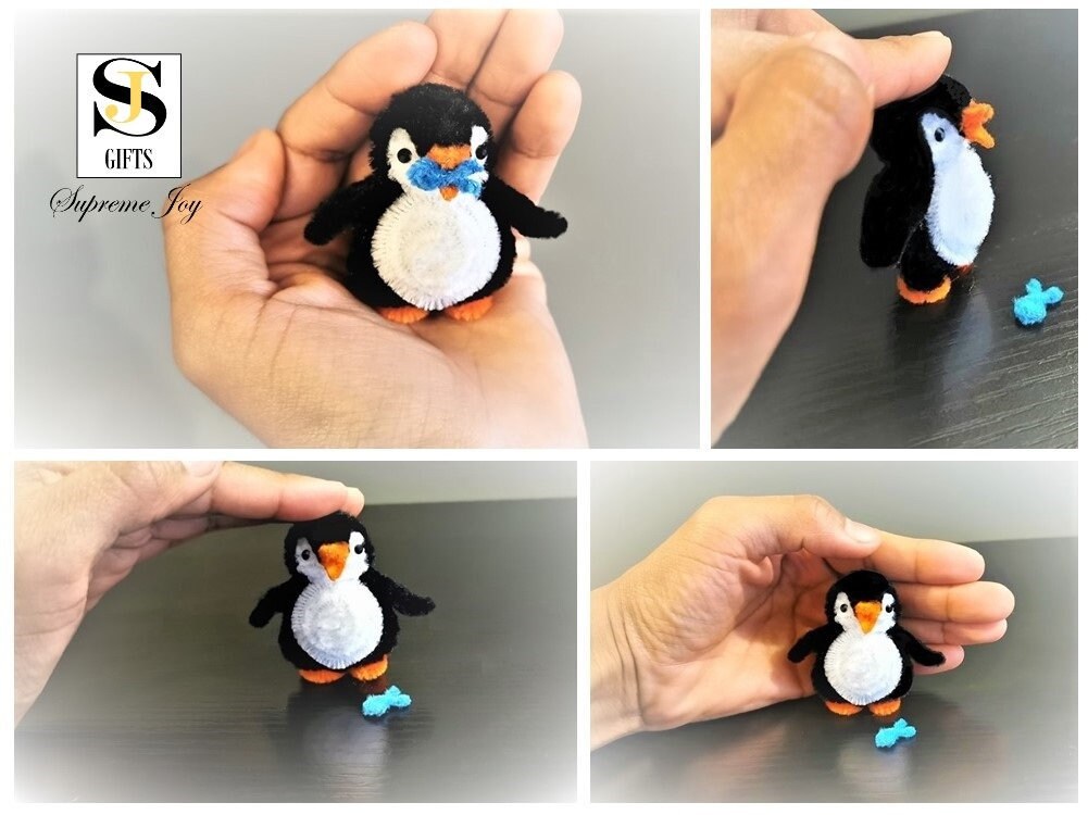 CUTE! Penguin Earring Tutorial in DIY Matchbook Gift Packaging