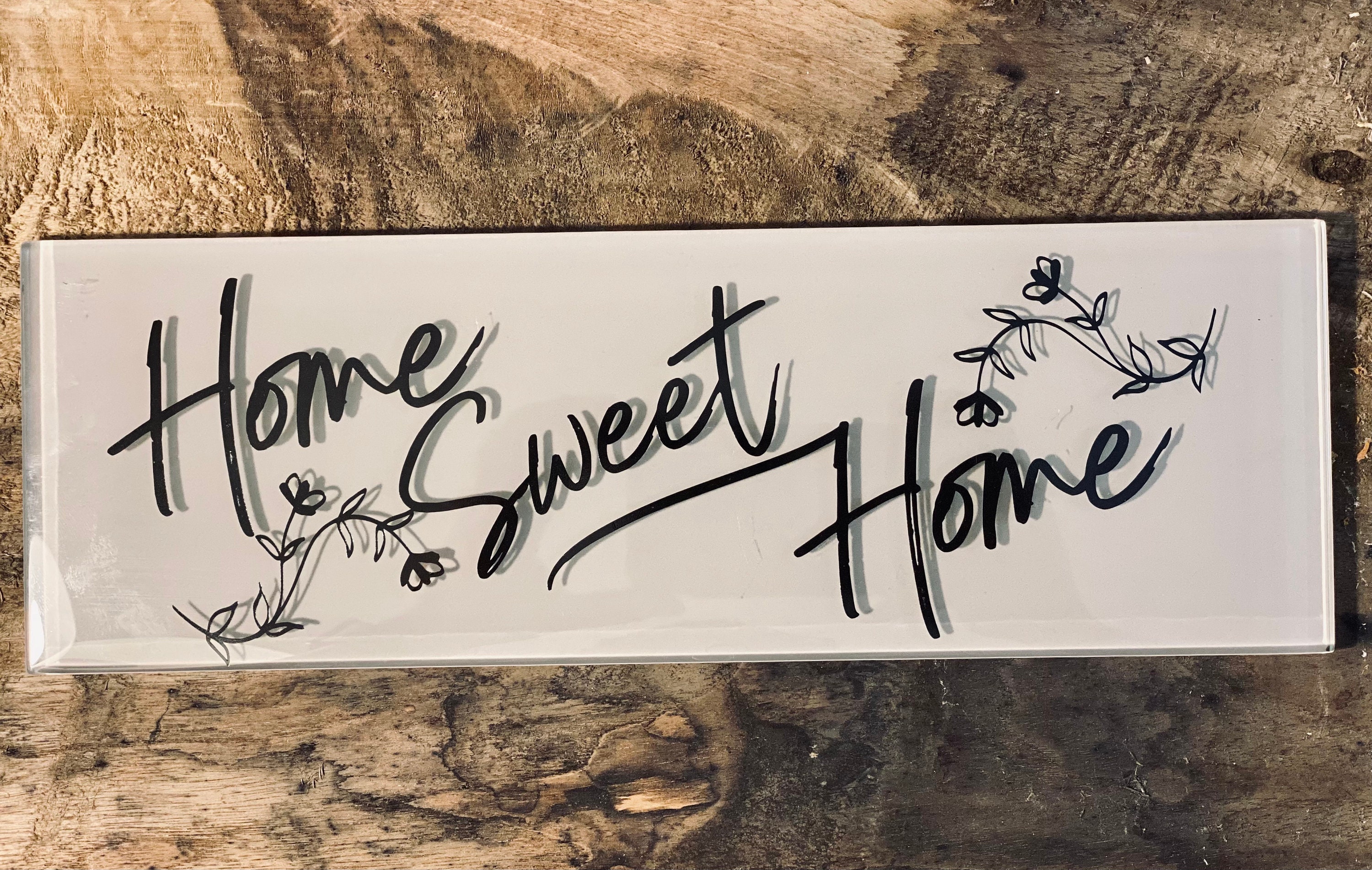 Home Sweet Home U-Bahn Fliese/U-Bahn Fliese Dekor | Etsy