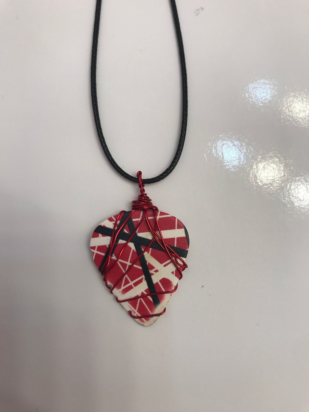 EVH Guitar Pick Necklace Etsy