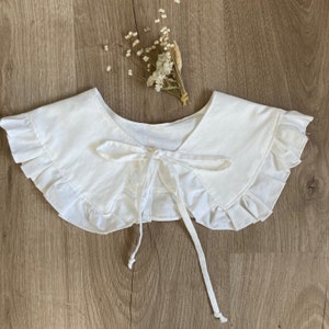 Large removable collar with frills image 1