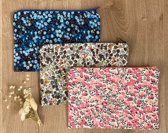 Trousse en liberty/ fleurie