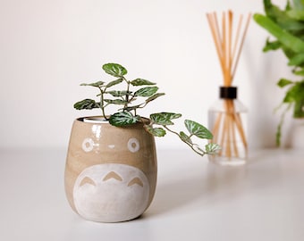 Totoro studio ghibli stoneware ceramic cup, tumbler, mug, plant pot