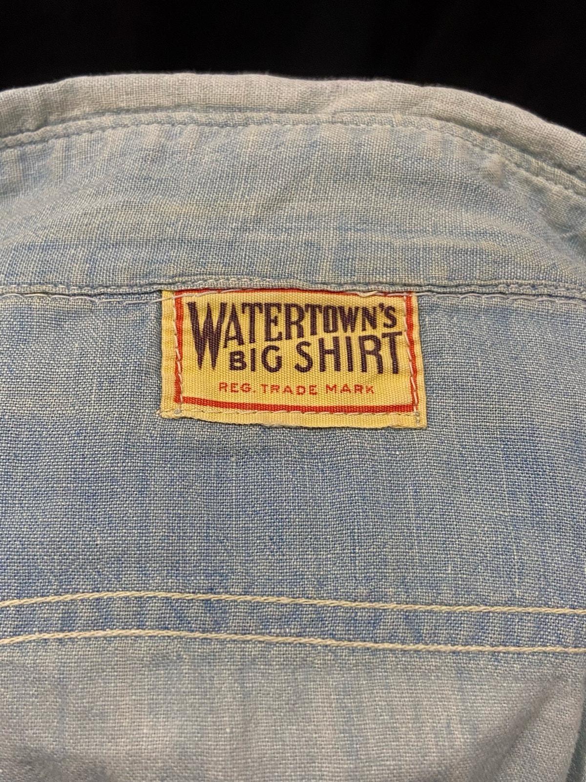 40s〜50s Bluechambrayworkshirt Vtg 40s 50s Mens Medium Sears Hercules Button Chambray Long
