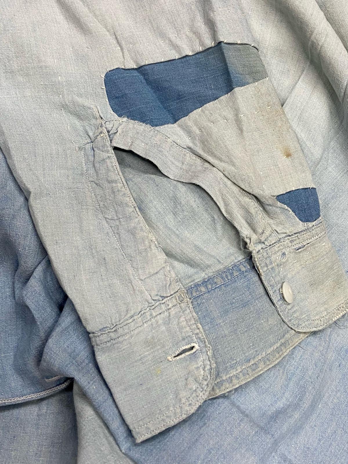 40s〜50s Bluechambrayworkshirt Vtg 40s 50s Mens Medium Sears Hercules Button Chambray Long