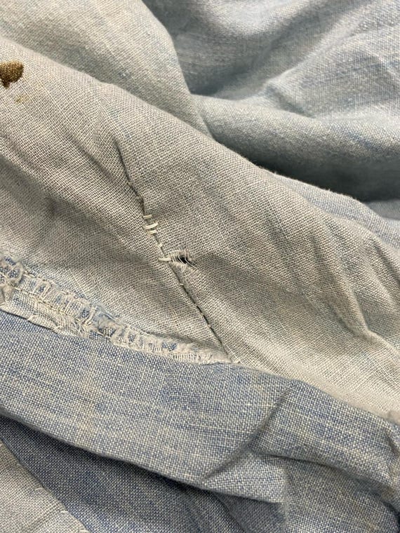 40s〜50s Bluechambrayworkshirt Vtg 40s 50s Mens Medium Sears Hercules Button Chambray Long