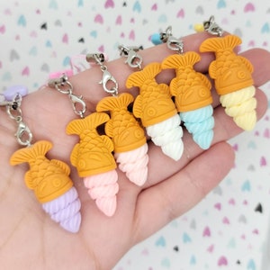 Taiyaki Fish ice cream charm ~ handmade OOAK Resin Accessory ~ Very Cute