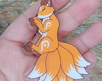 Foxy Kitsune ~ acrylic keychain ~ Super cute accessory