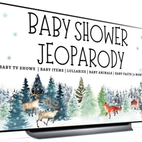 Baby Shower Jeopardy Etsy
