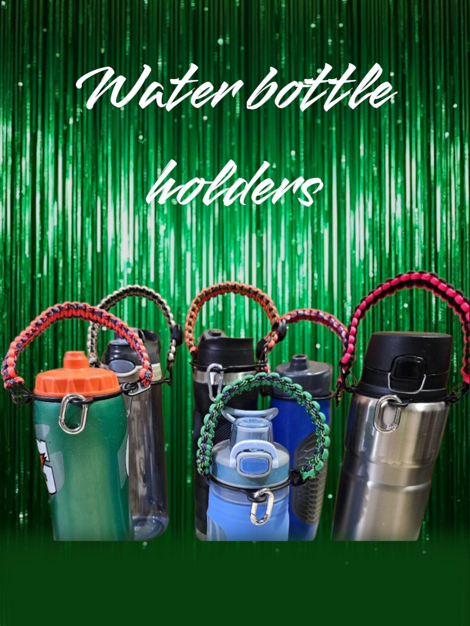 Raxnceyr Paracord Handle For Stanley Water Bottles - White, Easy Grip Attachment