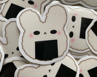 Onigiri Sticker / Bunny Onigiri Sticker / Bunny Sticker / Japanese Food Sticker / Food Sticker / Kawaii Sticker