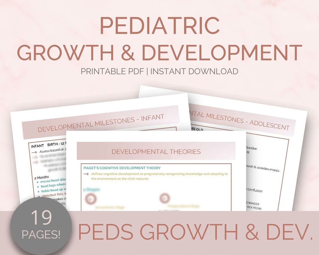 Pediatric Growth & Development Study Guide: Milestones, Motor Skills ...