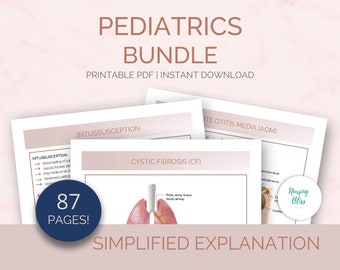Pediatrics Study Guide Bundle | Nursing Student Notes | 87 Pages | PDF