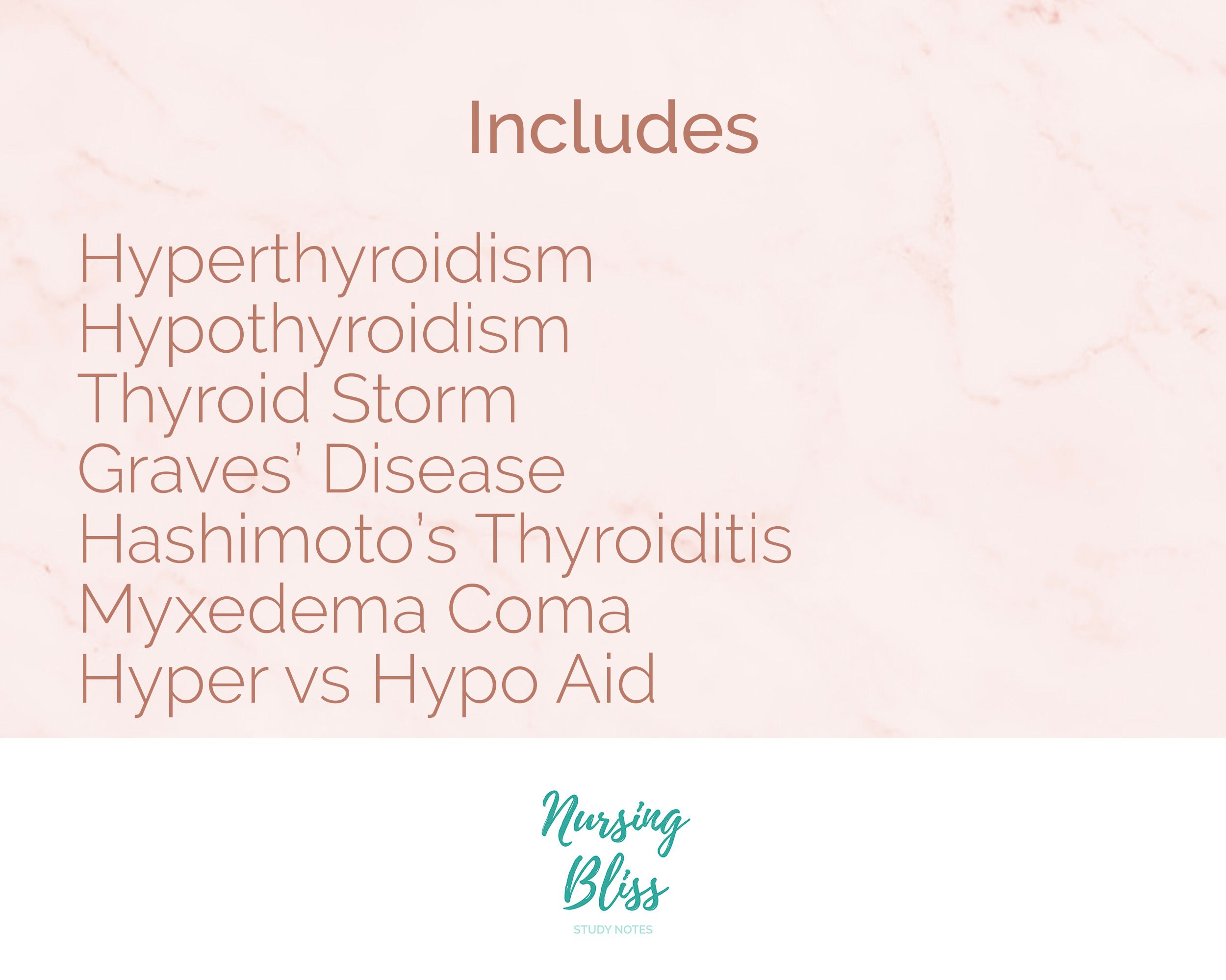 Endocrine Bundle Nursing Notes Student Study Guides Etsy