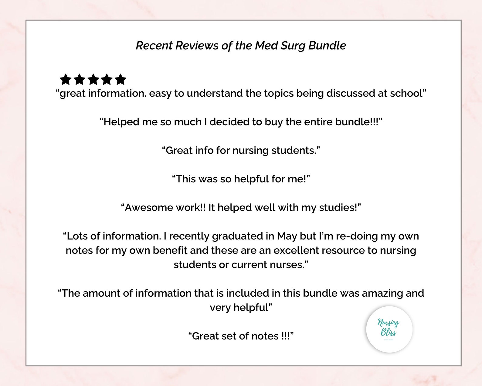 Med Surg Study Guide Bundle Nursing Notes | 280 Pages Ekgs Ecgs, Shock ...