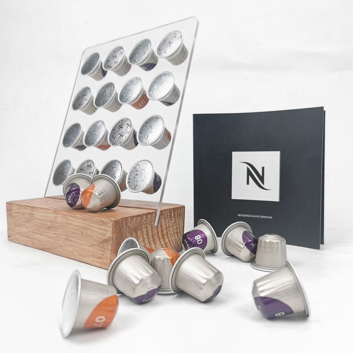Nespresso Pleksiglas Coffee Capsule Holder 16 Capsules Etsy