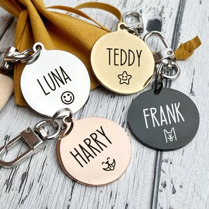 Personalized Dog Tag, Pet Dog Tag, Pet ID Tag, Puppy Tag, Custom Engraved Tag, Cat Collar Tag, Dog Name Microchip, Easy Quick Clip Dog Tag