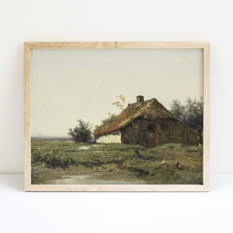 18 Farmhouse Wall Decor 19th Century Art Prints Printed Landscape Painting Little Cottage Vintage Digital Deshpandefoundationindia Org 18 Farmhouse Wall Decor 19th Century, Vintage Farm Prints