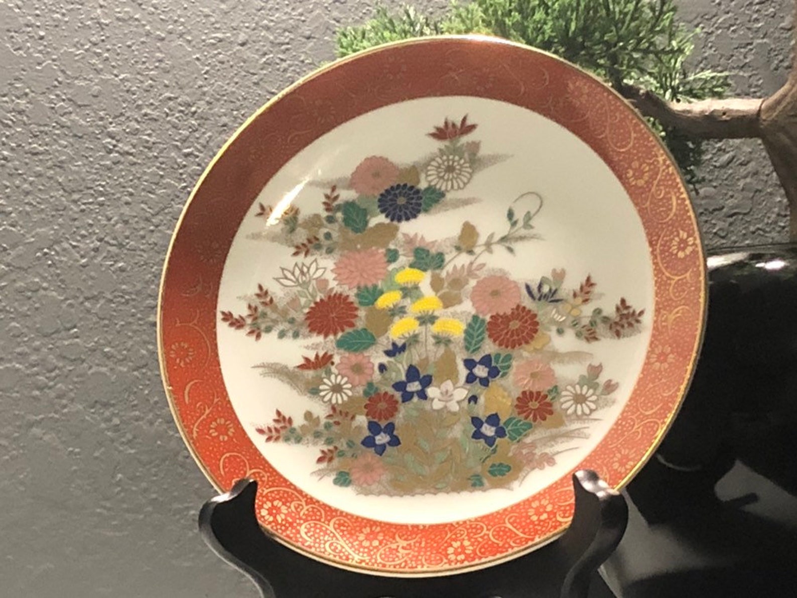Vintage Satsuma Plate Etsy