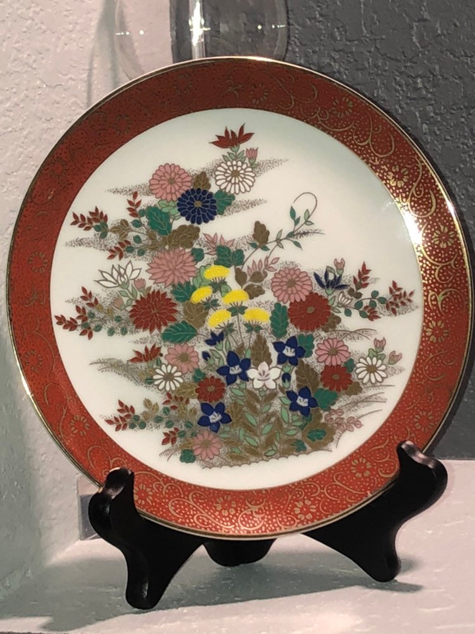 Vintage Satsuma Plate Etsy