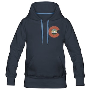 Colorado Women&#39;s Hoodie, distressed design hoodie, Colorado native gift, cool Colorado hoodie, Colorado sweatshirt, cute Colorado sweatshirt