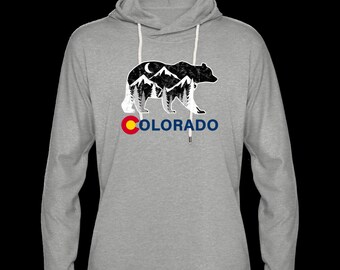 Sudadera con capucha ligera del oso de Colorado, sudadera con capucha unisex de Colorado, sudadera con capucha de vida silvestre, sudadera con capucha de oso, sudadera de Colorado, sudadera de oso de Colorado
