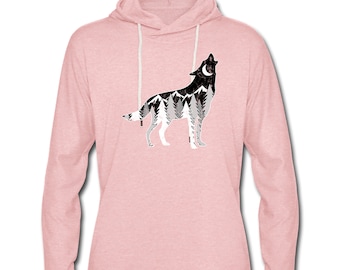Sudadera ligera Wolf Mountain, unisex, regalo de Colorado