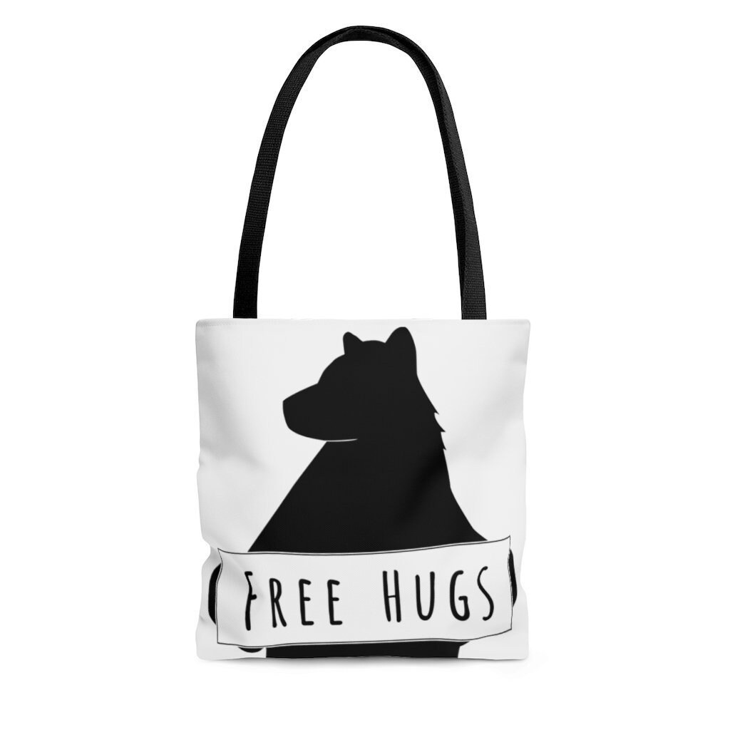 Free Hugs Tote Bag, Cute Bear Tote Bag, Cute Tote Bag, Bear Lover Gift