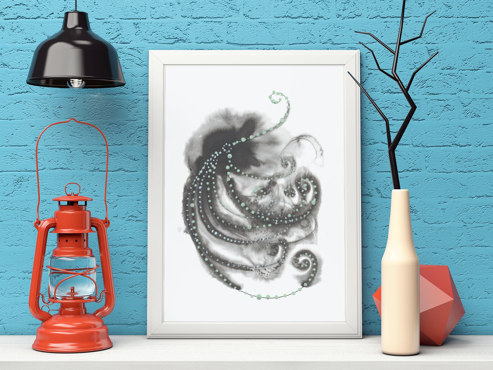 Abstract Watercolor Fine Art Print DIGITAL DOWNLOAD. Ink and | Etsy