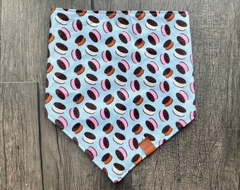 Ice Cream Sandwich Dog Bandana, Tie On Pet Scarf
