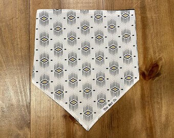 Tribal Dog Bandana, Tie On Pet Scarf