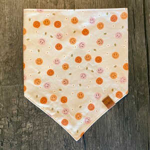 All Smiles Fall Dog Bandana // Tie On // Pet Accessories // Scarf for Dogs // Small // Medium // Large // Pasadena, California, USA