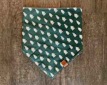 Christmas Tree Dog Bandana, Holiday Pet Scarf