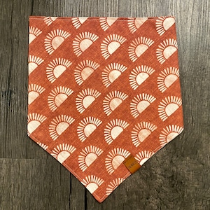 Sun Kissed Dog Bandana // Tie On // Pet Accessories // Scarf for Dogs // Small // Medium // Large // Pasadena, California, USA