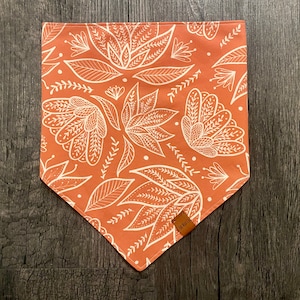 Garden Party Dog Bandana // Tie On // Pet Accessories // Scarf for Dogs // Small // Medium // Large // Pasadena, California, USA