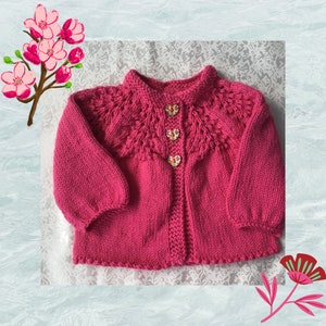 Soft cotton baby cardigan