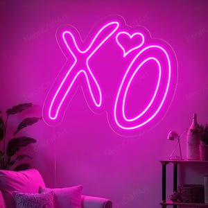 XO Neon Sign, Custom Room Neon Decor, Led Sign Custom Home Decor, Neon Light Sign Wall Art, Neon Wedding Sign Personalized Gifts