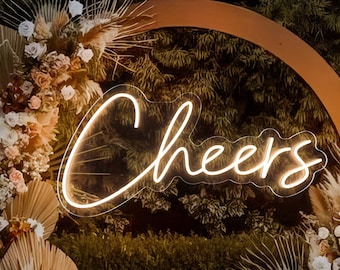 Cheers Neon Sign, Bar & Wedding Decoration