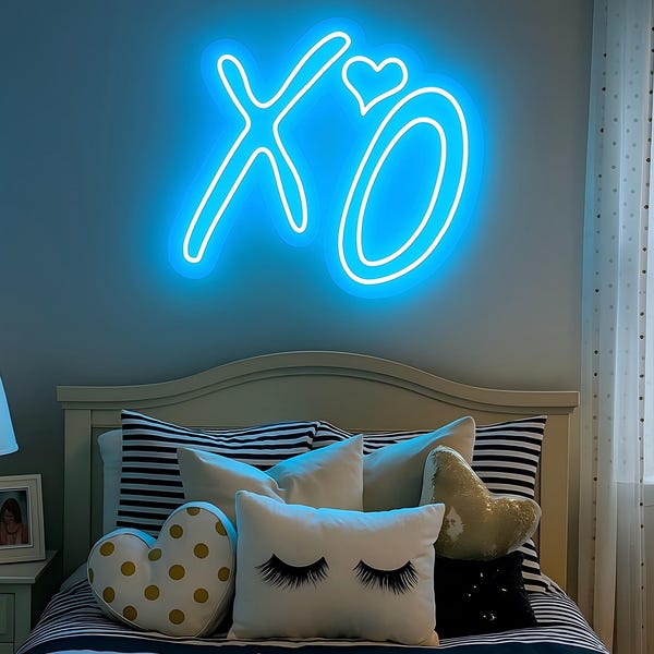 XO Neon Sign, Custom Room Neon Decor, Led Sign Custom Home Decor, Neon Light Sign Wall Art, Neon Wedding Sign Personalized Gifts