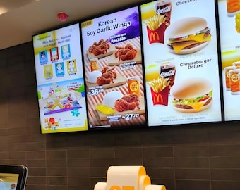 Op maat gemaakte led-menulichtbak, menukaart licht, ultradunne led-lichtbak, led-lichtbak voor filmposter, restaurant led-lichtbak menubord