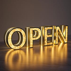 Letrero comercial luminoso: letras iluminadas 3D personalizadas para escaparates, letrero de pared con logotipo LED personalizado, letrero resistente a la intemperie para salones, oficinas y cafeterías.