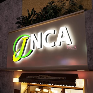 Letrero LED personalizado para negocios - Letras 3D iluminadas/retroiluminadas - Letrero impermeable para exteriores para tiendas, cafeterías, salones, decoración de recepción - Envío rápido