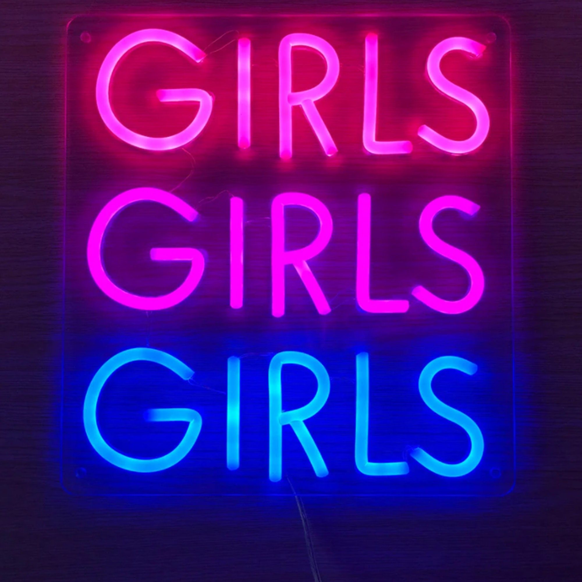 Girls Girls Girls Handmade Neon Signs Wall Decor Light for Bedroom Home ...