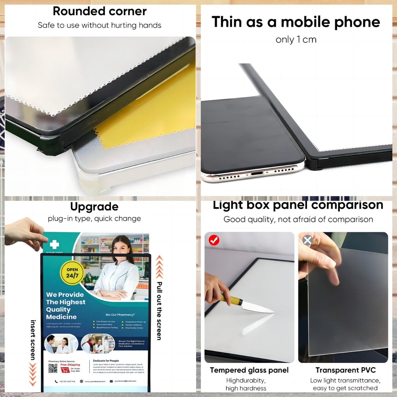 Custom Led Menu Light Box,light Menu Box,ultra-thin LED Light Box,movie ...