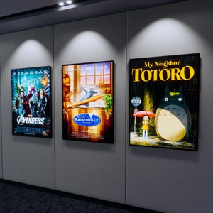 Caja de luz LED para carteles de películas: marco iluminado personalizado para exhibiciones cinematográficas, caja de luz LED personalizada para menús, pantalla iluminada para restaurantes