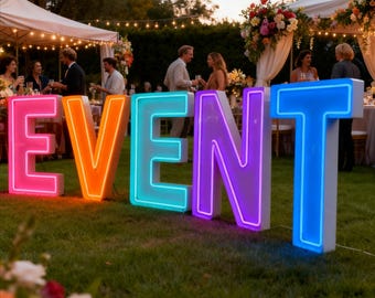 Benutzerdefinierte Neon leuchtende Buchstaben - Festzelt Party Event Schild Benutzerdefiniertes Dekor - CE / UL zertifiziert