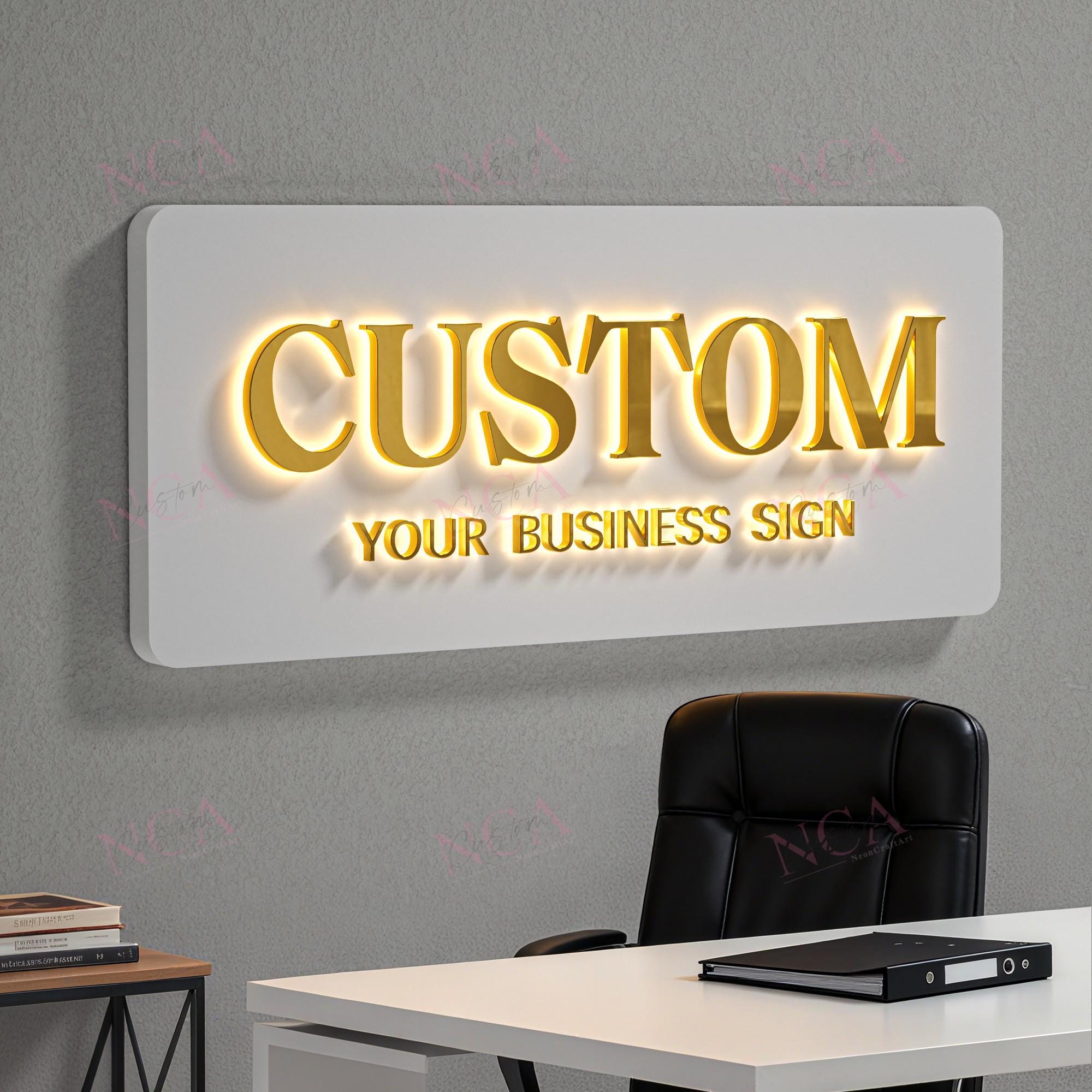 屋外防水LEDバックライトサイン、ビジネス用カスタム調光可能ライト