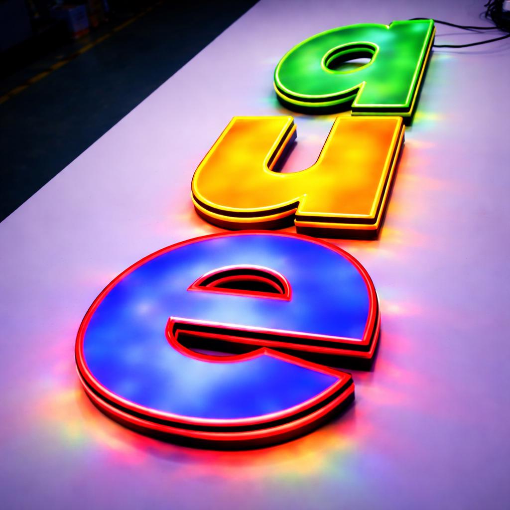 RGB Color Changing Led Letter Sign | Custom Full Color Light up Letters ...