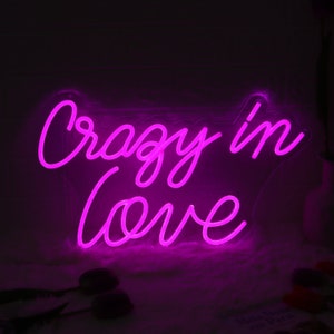 Crazy in Love LED Neon Sign perfect for weddings by Nuwave Neon