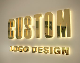 bedrijfsbord, aangepast logo teken, schoonheidssalon teken, 3d letterteken, 3d verlicht teken, aangepast teken met achtergrondverlichting, muur logo teken, 3D logo, aangepast teken